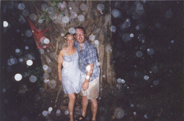 John and Anna caught in the monsoon